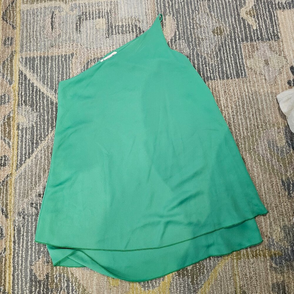 Green mini dress